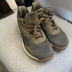 Reebok Khaki and Charcoal Athletic Shoes